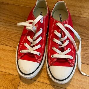 Converse Kids Red and White Sneakers